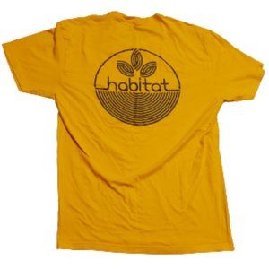 Habitat Twin Peaks T-Shirt Men's Medium M Yellow 2017 Retro TV 90s Television